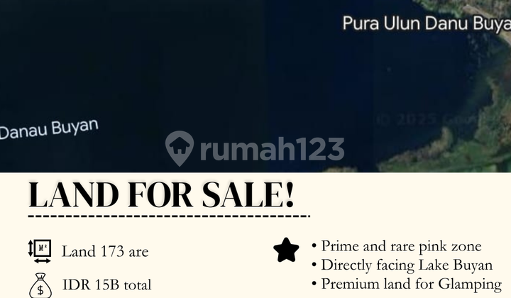 For Sale Land Bedugul Tabanan Lake Buyan 173 Are Prime Pink Zone