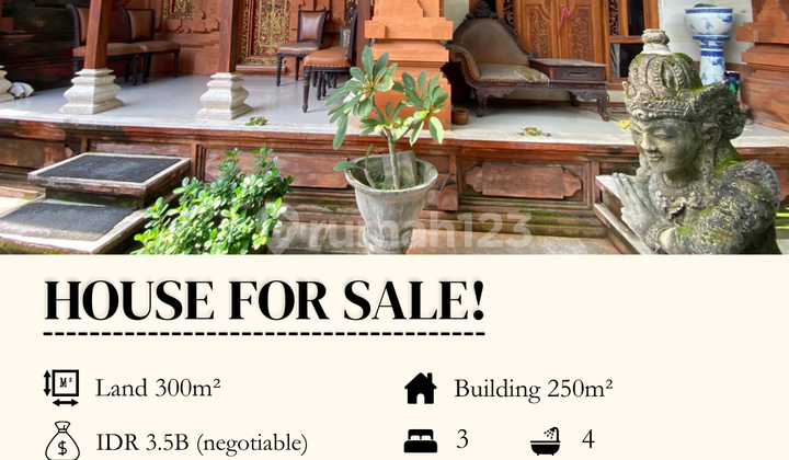 Dijual Rumah Balinese Style Denpasar Dauh Puri 3 Kamar Dijual Rumah Balinese Style Denpasar Dauh Puri 3 Kamar