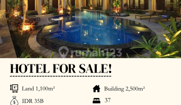For Sale Hotel in Kuta 37 Room High ROI Strategic Location