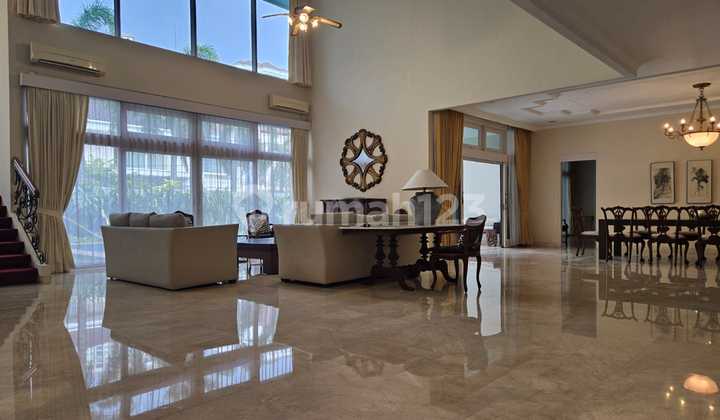 Dijual / Disewakan Rumah Premium di Permata Hijau - 5BR Fountain Pool Fully Furnished