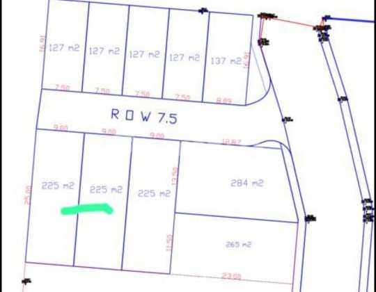 Tanah Murah 2 Kavling Masing2 Luas 225.0 M² Shm Di Setra Duta