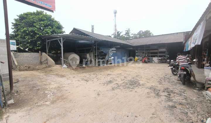 Dijual tanah dan bangunan toko material panongan