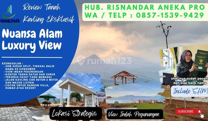 Jual Tanah Luas 290 M² SHM | Nuansa Alam Luxury View Bogor  1