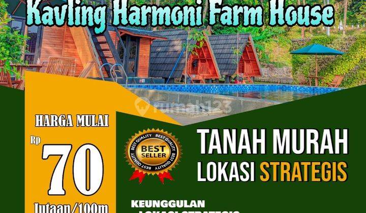 Tanah Kavling Wisata Harmoni Farm House Bogor Luas 730 M² 1