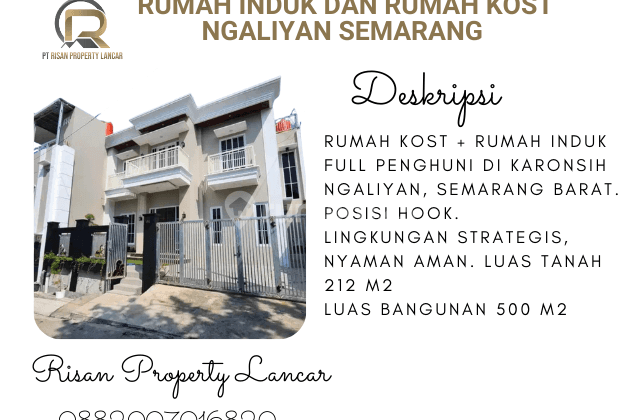 Investasi Rumah Kost Dan Rumah Induk Murah di Semarang Ngaliyan 1