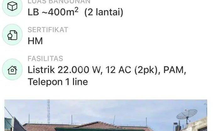 Bangun 2 Lantai Cocok Untuk Kantor MT Haryono Semarang Dijual 