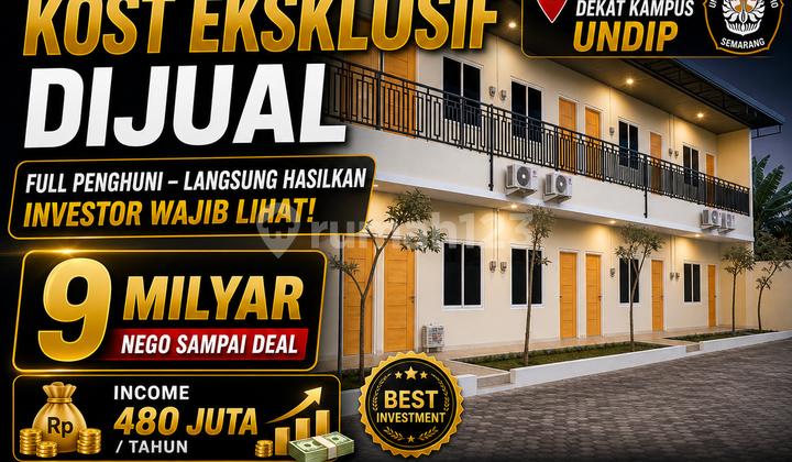 Fully Occupied Boarding House Near Undip - Income 480 Million/Year! 2