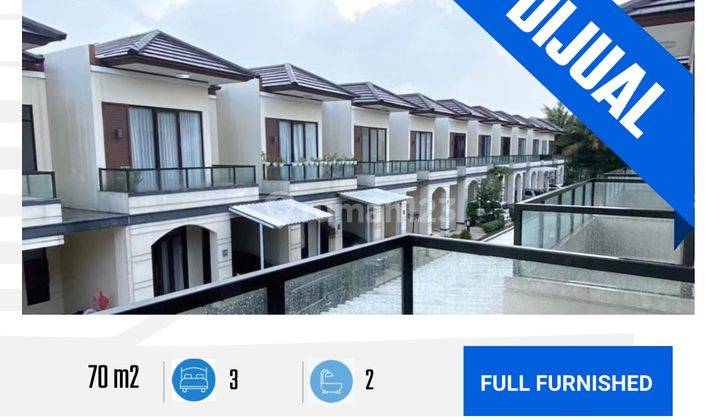  Rumah 3 Lantai Furnished Bagus Shm Di Lavon Suvarna Sutera 1