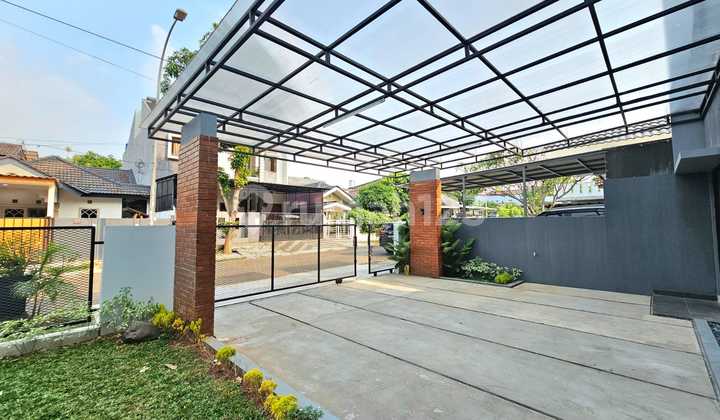 rumah bangunan mandiri full furnish di kencana loka 2