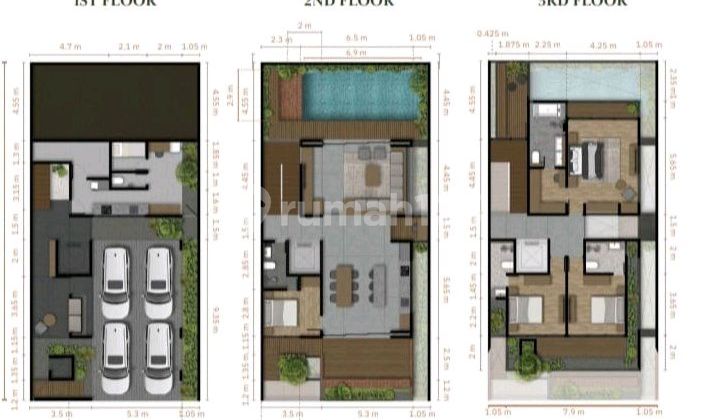 Rumah Dengan Konsep Villa Bali Double Dekker 2