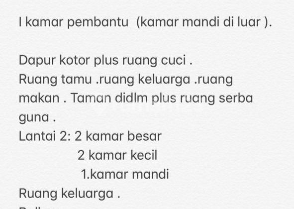 Rumah Luas Asri Banget di Pondok Aren Bintaro 2