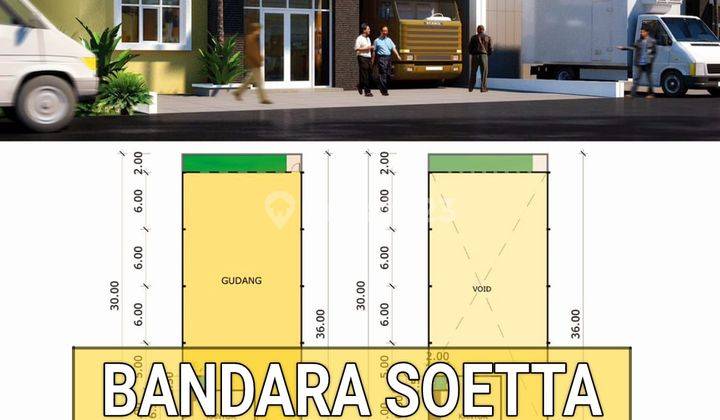 GUDANG SEBELAH BANDARA ONE GATE SYSTEM BEBAS PUNGLI 1