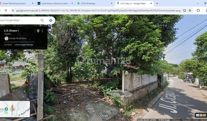 Dijual Tanah Lokasi Pagedangan Belakang The Branchsto Bsd Persis 1