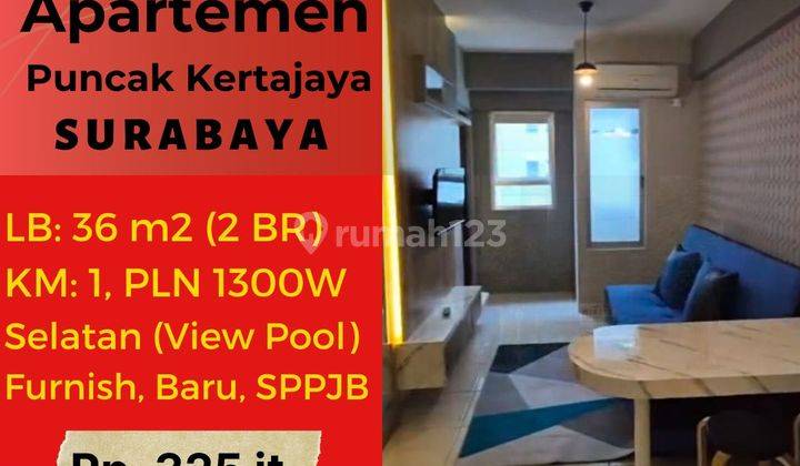 Apartemen Puncak Kertajaya 2 BR Furnish Murah Strategis Surabaya 1