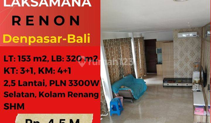 Nice 2 Floor Semi Furnished SHM House in Laksamana Renon Denpasar Bali, Denpasar 1