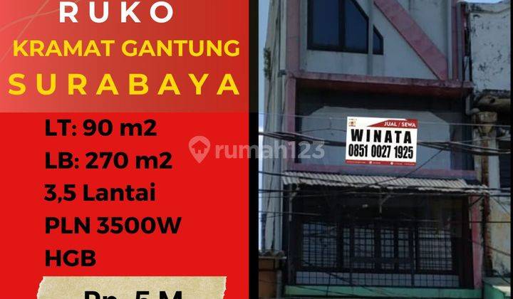 Ruko Strategis Murah Kramat Gantung Pusat Kota Surabaya 1