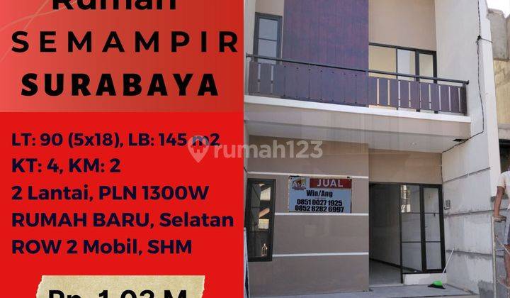 Rumah Baru 2 Lantai Murah 1 M Semampir Surabaya 1