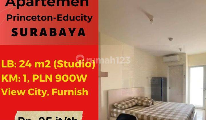 Apartemen Educity Tower Princeton Murah Strategis Full Furnish 1