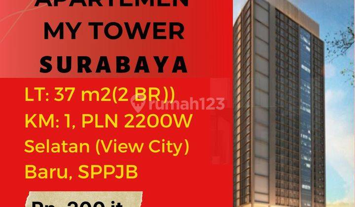 Apartemen 2 BR Murah Strategis My Tower Raya Rungkut Industri Surabaya 1