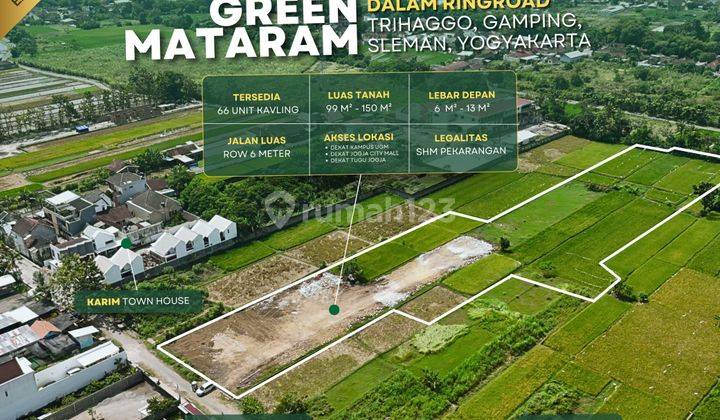 Tanah Trihanggo Jl Kabupaten Dalam Ringroad Utara Dekat Jogja City Mall 1