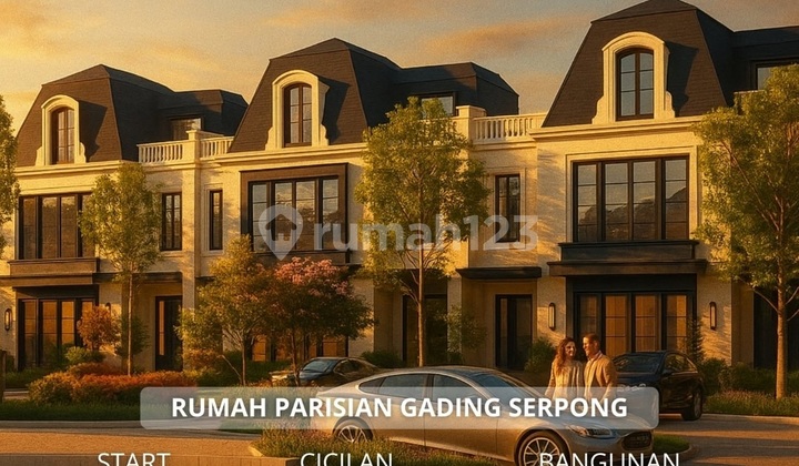Rumah Paris Bellefont East The Springs Summarecon Serpongdesign Arsitektur Paris 3lantai 