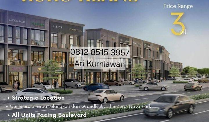 Ruko Pertama Bsd City 3,5M Harga Perdana Hadap Jalan XLANE Community Complex 2