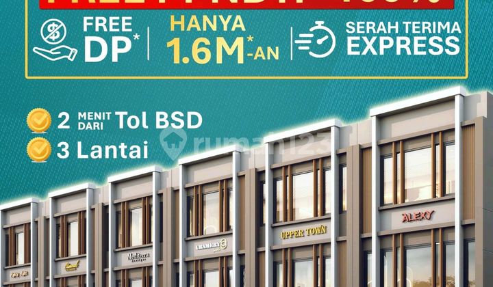 This Latinos Commercial Ruko is Free of PPnDT 100%! Only 1.6M - 3 Floors Free Down Payment 1