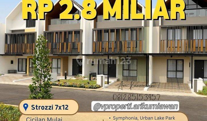 Rumah 3 lt + attic STROZZI symphonia summarecon serpong termurah 2