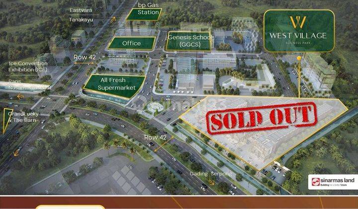 terbaru 1 jam pasti sold! Garantee! RUKO WEST VILLAGE business park phase 2 2