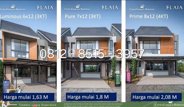 New cluster Nempel bsd gading serpong ELAIA citra garden serpong 1