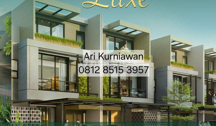 Rumah 3 lt tanpa dp di bsd city ADORA LUXE SEBRANG MALL & tol 1