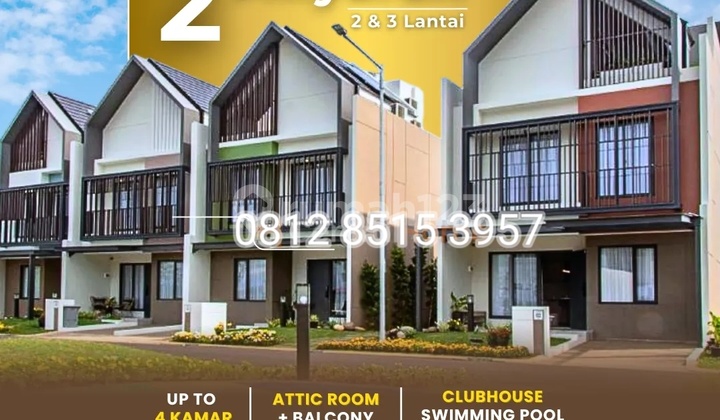 Cluster Leonora Hunian Private Attic 3lantai Dp Kpr 10% Pasti Approve