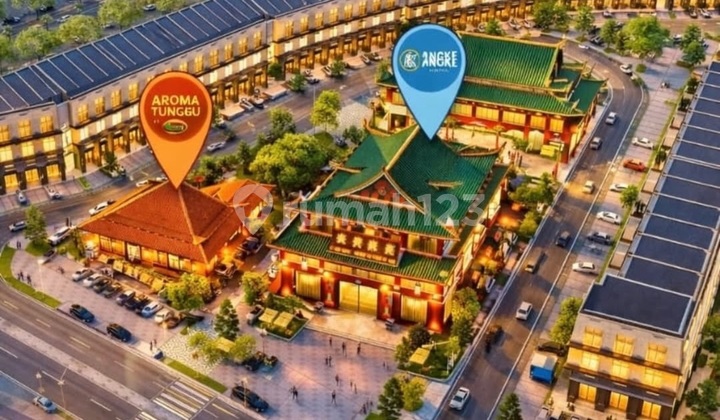 Ruko Maggiore Signature West Samping Matera! 3,4M Kawasan Kuliner Paling Ramai