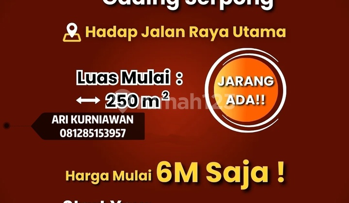 Kavling Komersial Di Boulevard Gading Serpong Sudah Ramai Dekat Heybeach, Vivere Hotel