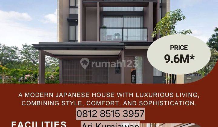 Rumah termewah di bsd city KANADE THE ZORA type 10 free lift disc 12% READY STOK! 1