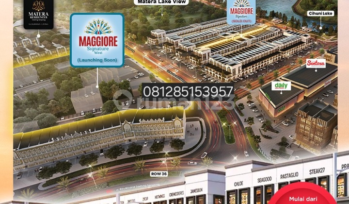 Ruko & Studio Loft Maggiore Signature West! Oversubscribed! Only 3Man