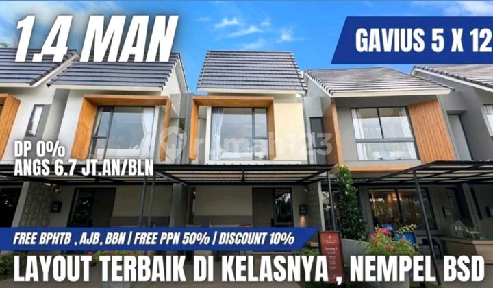 Promo Free Ppn 100% Citra Garden Serpong 750jtan Siap Huni!