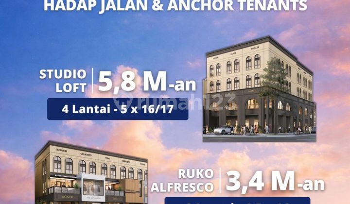 Terbaru! Open Nup Ruko & Studio Loft Maggiore Signature West 3,4M