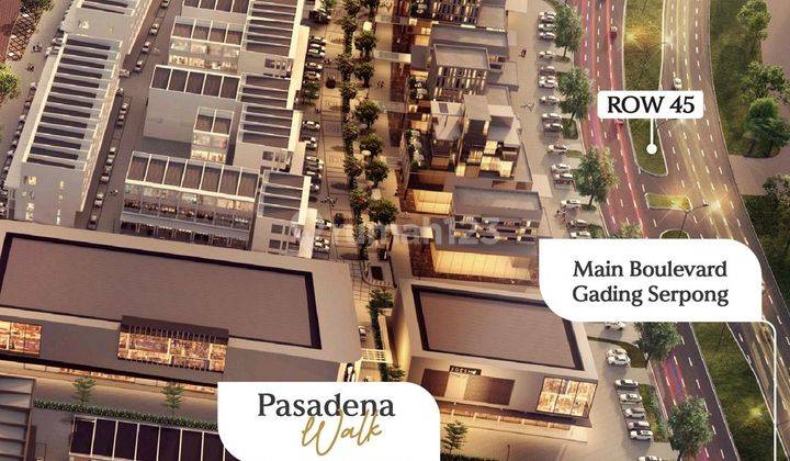 Ruko PASADENA SQUARE At Paramount Land Gading Serpong TERMURAH 3m 2