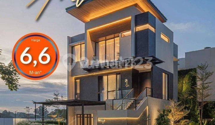 Rumah 3 lantai full marmer + lift ARDEA summarecon gading serpong