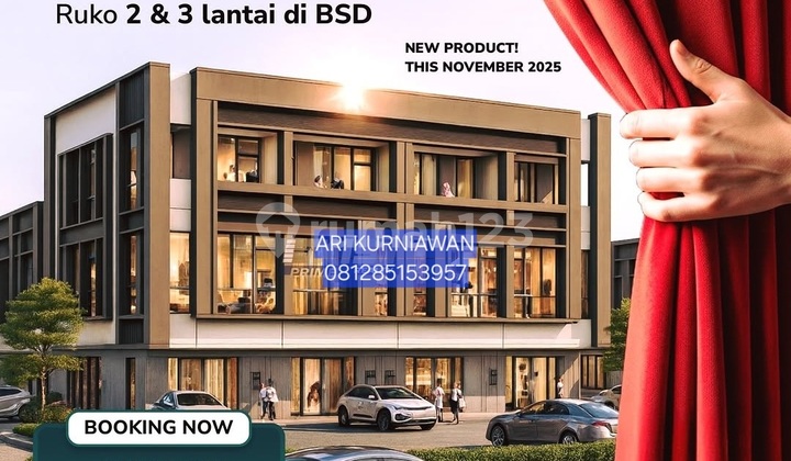 Ruko Komersial Modern Alunara Bsd Timur Mulai 1,7 Man Kpr Dp 0%