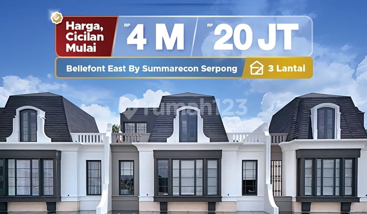 Bellefont East Summarecon Serpong Cluster dengan Area.penghijauan Terluas 1