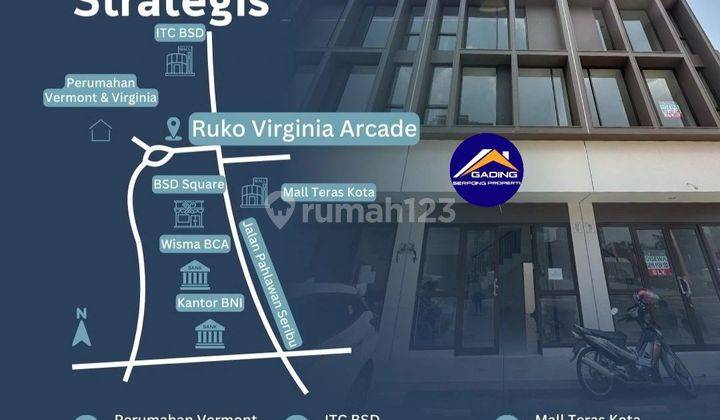 Ruko Siap Pakai Di Perumahan Elit Bsd City RUKO Virgia Arcade Promenade 2