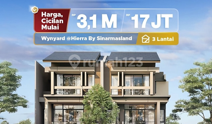 Wynyard BSD City New Type Lumi 3,1Man Free PPN Rumah Mewah Tanpa DP