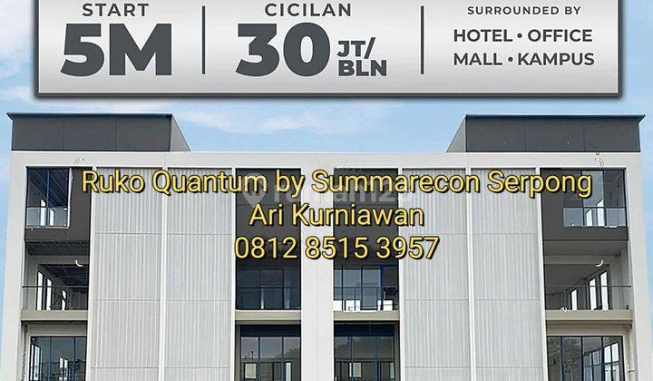 Ruko 4lantai Quantum Summarecon Sangat Laris & Cocok Invest&usaha 1