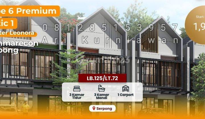 Leonora Summarecon Serpong At Symphonia 1,9m Sudah Siap Huni & Free Ppn! 1