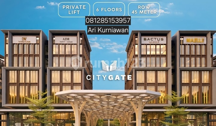 City Gate Commercial Hub Type Office Suites & Graha & Kavling Komersial Mulai 8,2Man