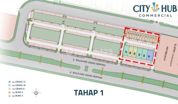 City Hub Commercial Hadap Jalan Bisnis Terlihat Makin Prime 4m 2