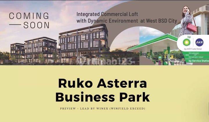 Soon Launching Terbaru Bsd City! Ruko & Studio Loft ASTERRA BUSINESS PARK 1