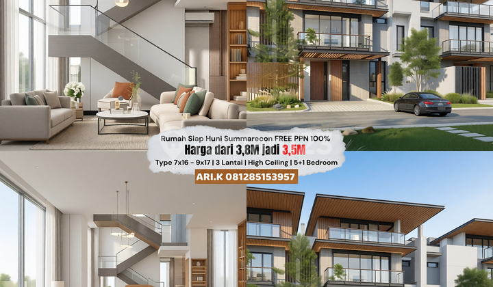Cluster Finore By Summarecon Serpong Rumah Siap Huni 3Lt Free PPN Cluster Finore By Summarecon Serpong Rumah Siap Huni 3Lt Free PPN